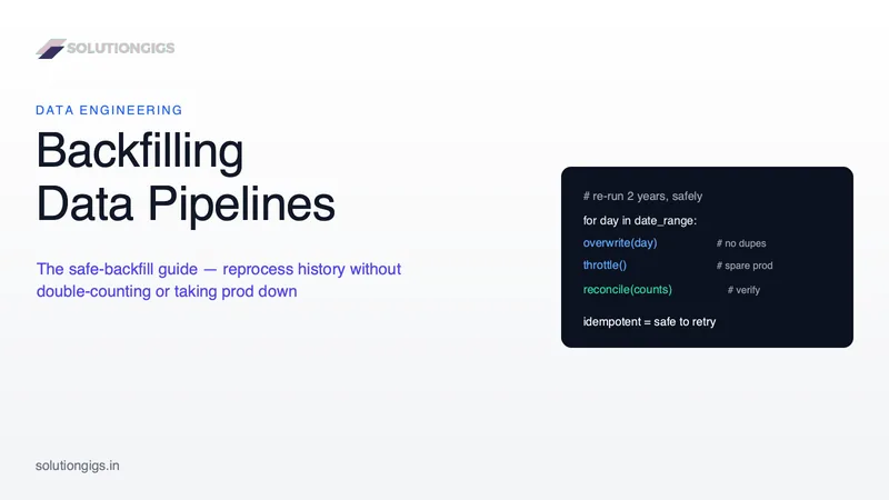 Backfilling Data Pipelines: The Safe Backfill Guide