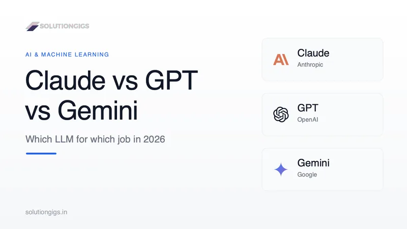 Claude vs GPT vs Gemini: Which LLM for Which Job