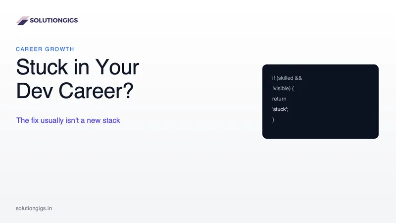 Feeling Stuck in Your Developer Career? Here's What Actually Moves You Forward