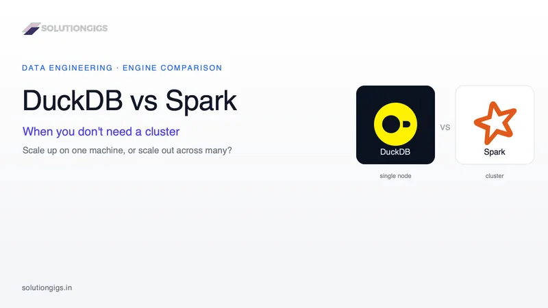 DuckDB vs Spark: When to Use Each (and When Not To)