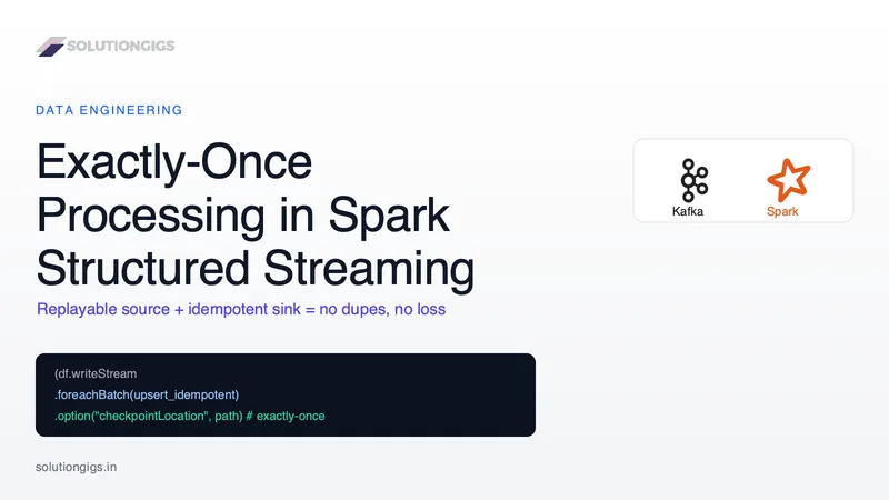 Exactly-Once Processing in Spark Structured Streaming