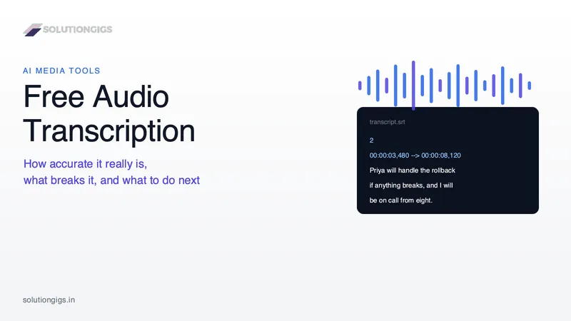Free Audio Transcription to Text: The Complete Workflow