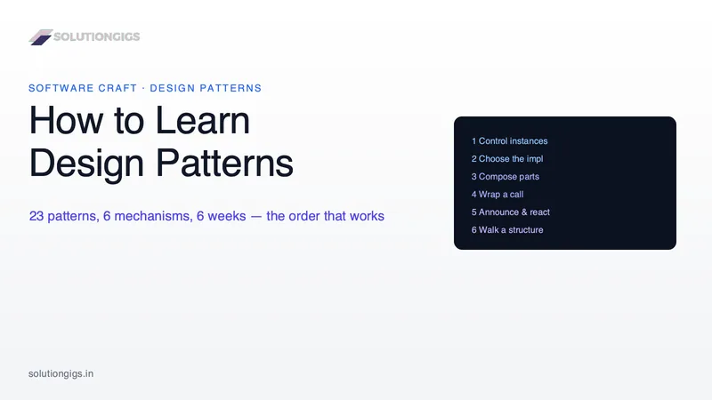 How to Learn Design Patterns Without Memorising 23 UML Diagrams