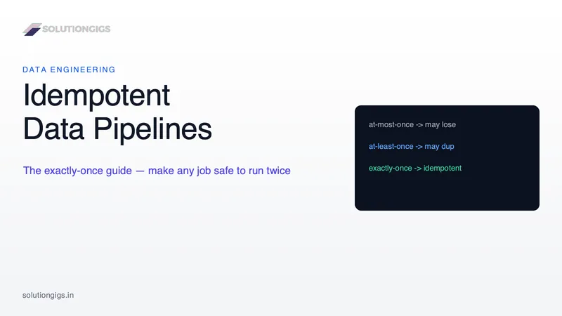 Idempotent Data Pipelines: The Exactly-Once Guide