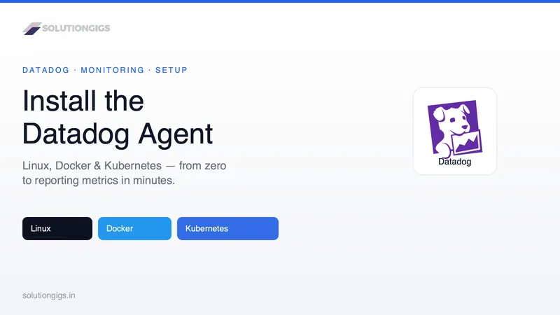 How to Install the Datadog Agent on Linux, Docker & Kubernetes