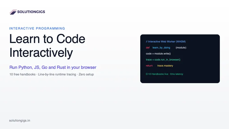 Interactive Programming: Learn by Doing