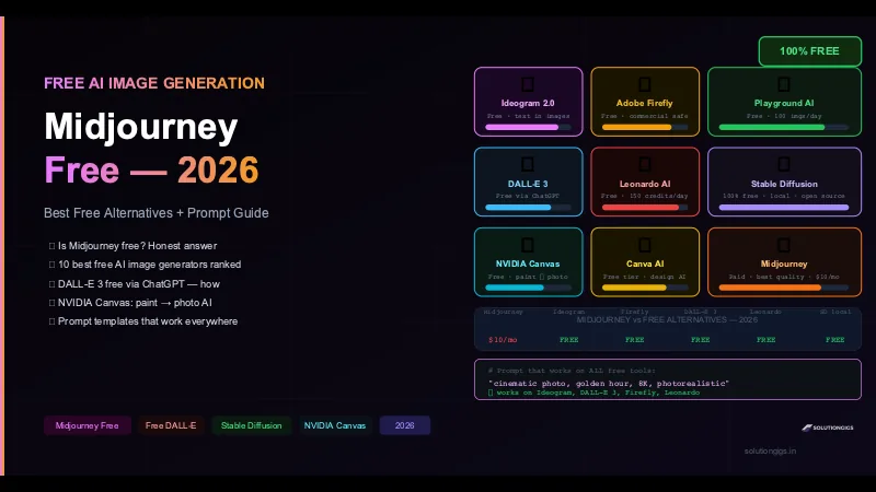 Midjourney: Is It Free? + 10 Best Free AI Image Generators