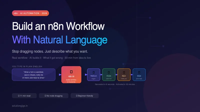 Build an n8n Workflow With Just Natural Language (n8n + AI)