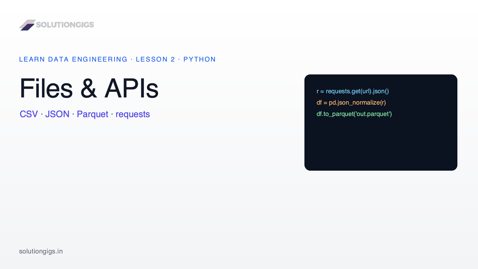 Python: Read Files, APIs & JSON into a DataFrame (2026)