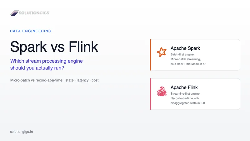 Spark vs Flink: Which Stream Processing Engine to Choose