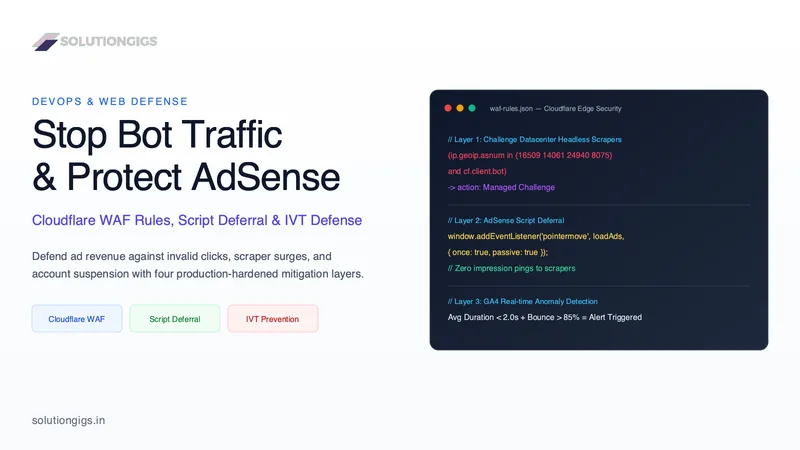 Stop Bot Traffic & Protect Your AdSense Account from Suspension