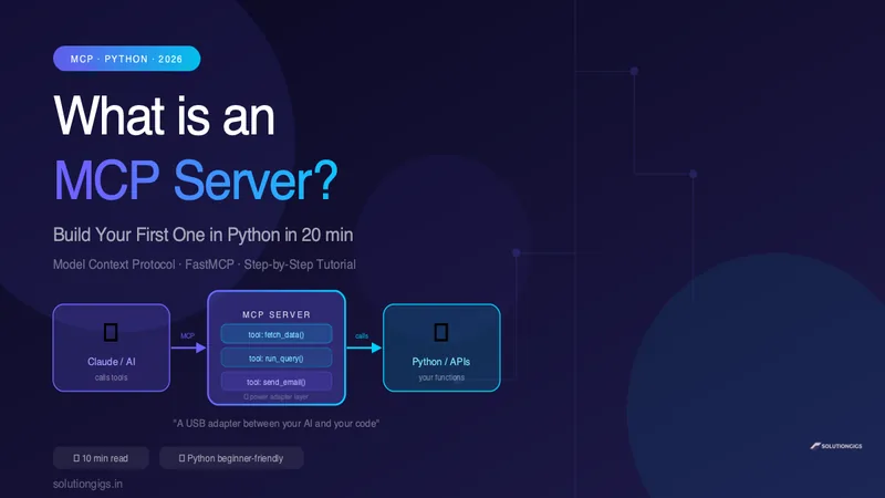 What Is an MCP Server? Build Your First One in Python